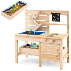 Kids Mud Kitchen with Detachable Sandbox product
